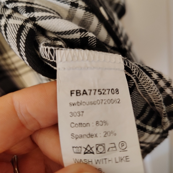 Oversized cozy button down top - Picture 10 of 10